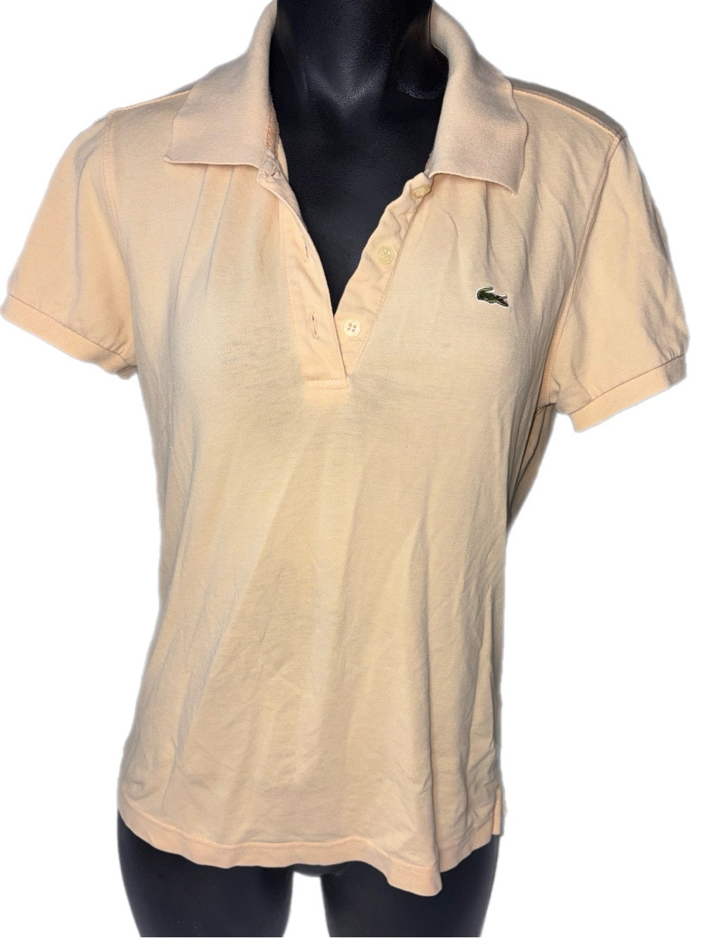 Vintage Bootleg Women's Polo in Pale Peach